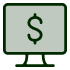 Computer money icon.